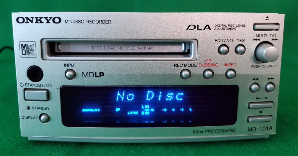 🎶 ONKYO Minidisc Recorder & Player 🇯🇵 MD-101A, 24 Bit Processing