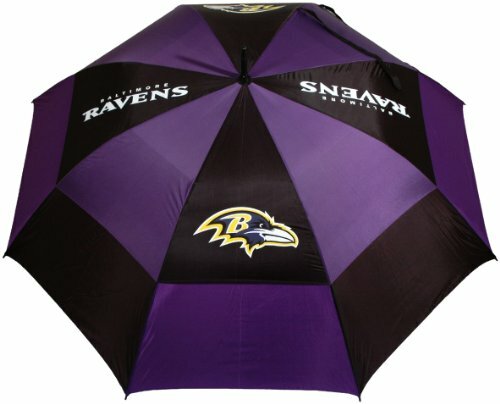 NFL Baltimore Ravens 62" Double Canopy Windproof Umbrella, NEW
