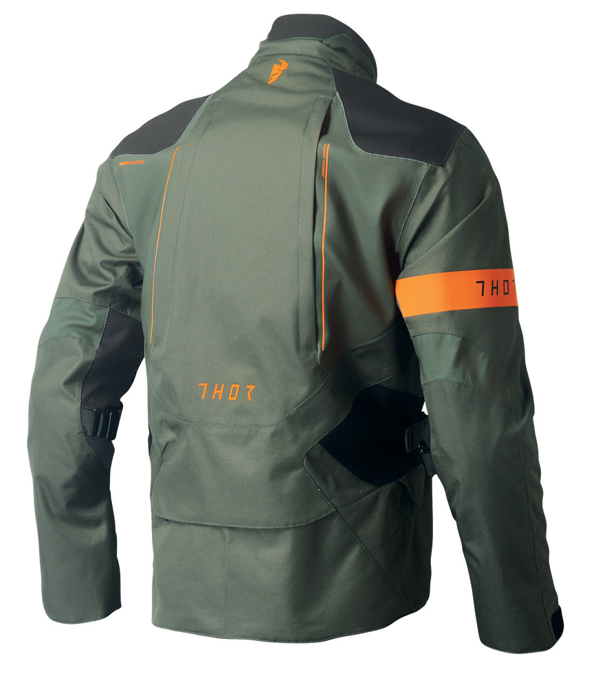 Thor Range Offroad Riding Jacket Army/Orange