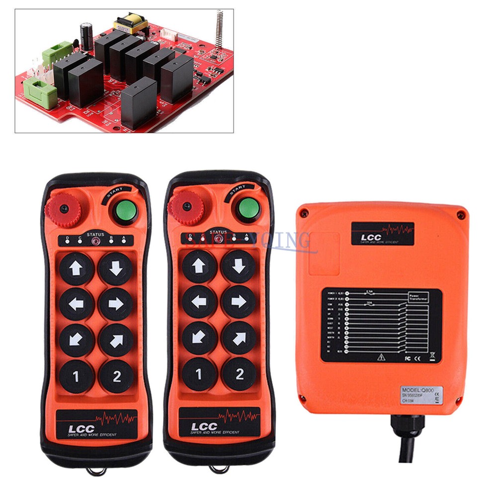 8Button single Speed Hoist Crane Industrial Wireless Remote Control 12V-380V