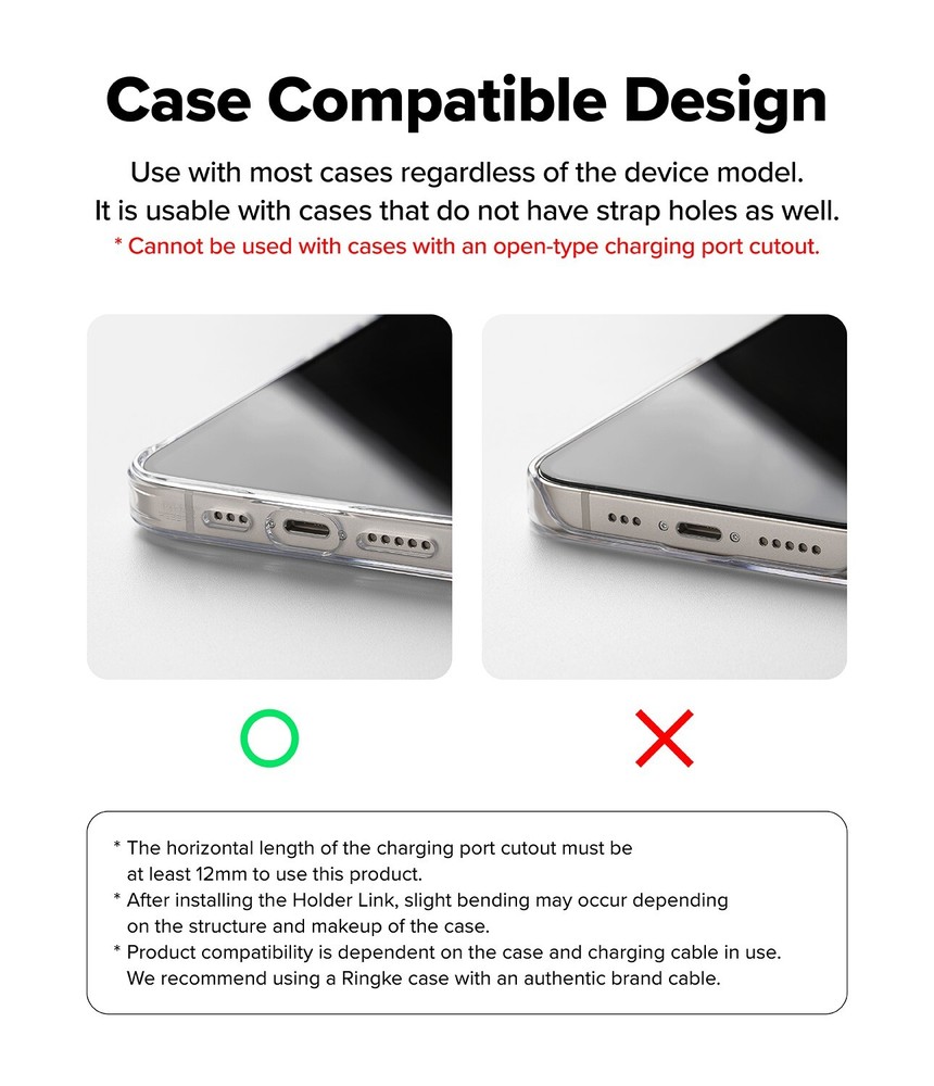 For Universal Phone Strap | Ringke [Holder Link Flow] Tether Tab Finger Strap