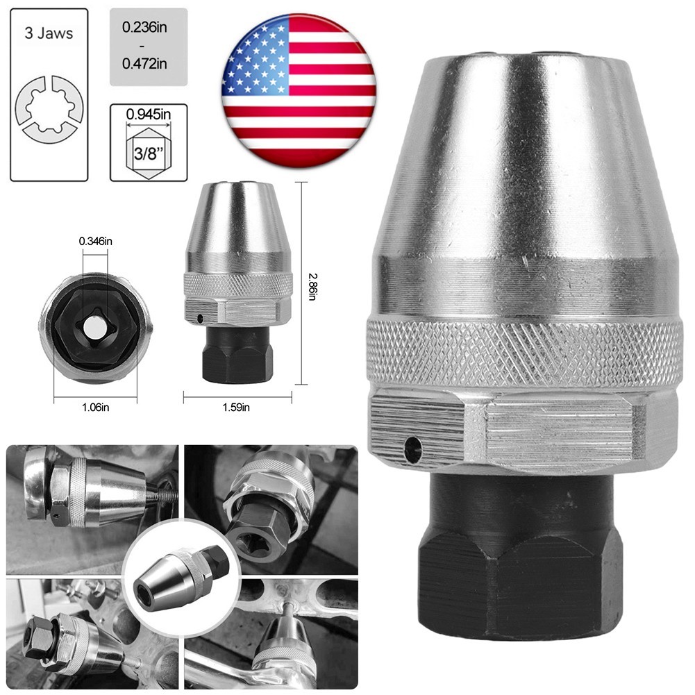 Broken Bolt Remover Stud Extractor Tool To Locks And Removes 1/4inch To 1/2inch