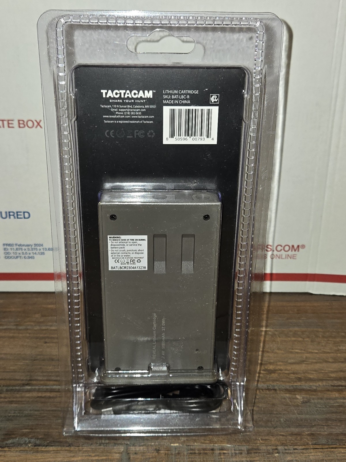 New & Sealed! Reveal Tactacam Lithium Cartridge Replacement Battery BAT-LBC-R