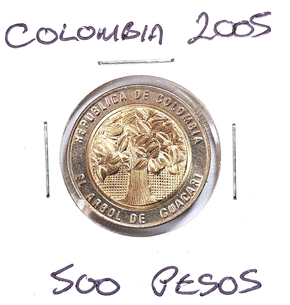 @@@ A SUPERB 2005  COLOMBIA FIVE HUNDRED PESOS ,@@@