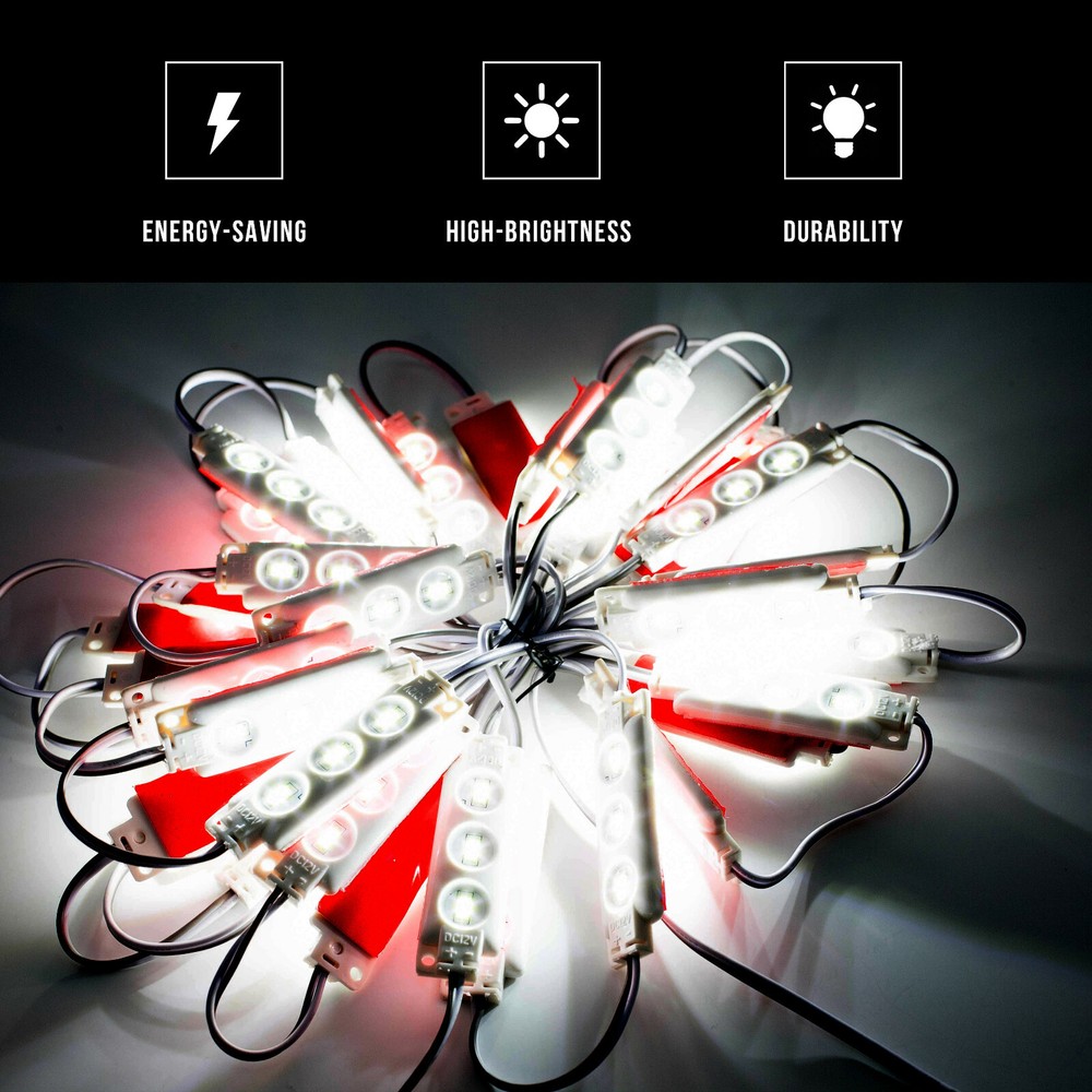 Showcase Display LED Light Module 5ft 10ft 15ft 20ft + UL Listed Power