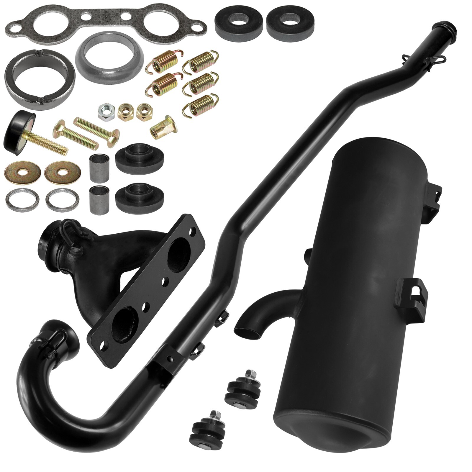 Exhaust Muffler Header Pipe kit w/ Hardware For Polaris Sportsman 800 EFI 2007