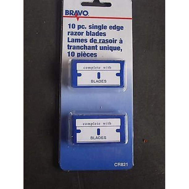 10 PIECE SINGLE EDGE RAZOR BLADES CR821