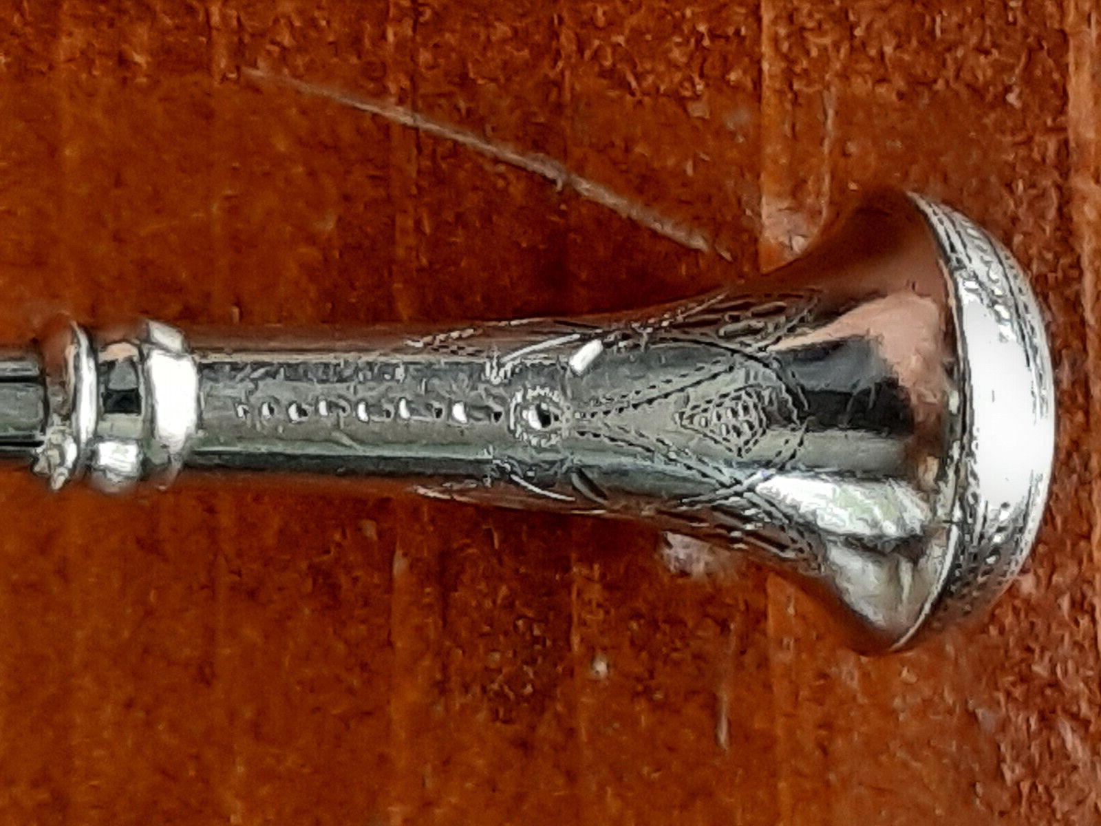 Coin Silver James Bingham Seal Top Pastry Fork, Mono