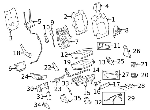 Genuine GM Upper Trim 15901232