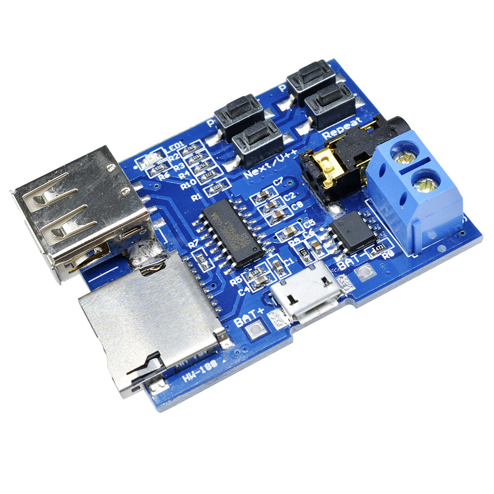 TF Card U Disk MP3 Format Decoder Board Aamplifier Decoding Audio Player Module