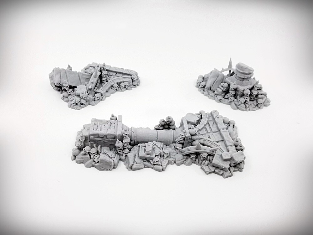Ruined Columns - Grimdark- Deluxe Bundle (Large)- Tabletop Wargaming RPG terrain