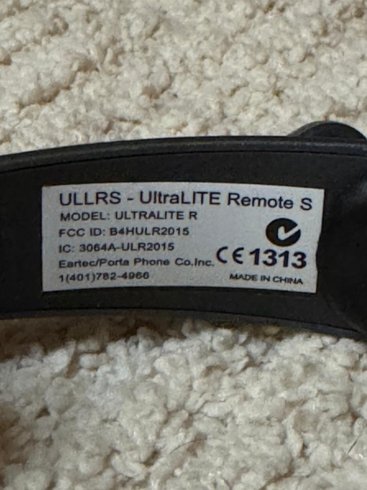 Eartec UltraLITE UL4S Wireless Intercom 4 Headset System Single Ear Crew