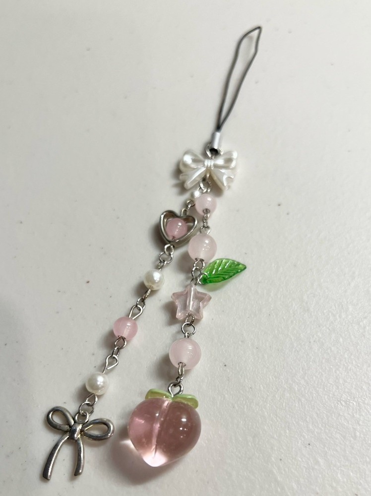 Peach Phone Charm