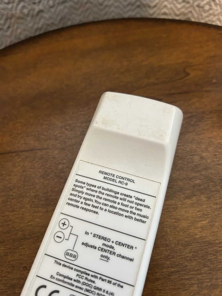 Bose RC-9 Remote Controller Untested