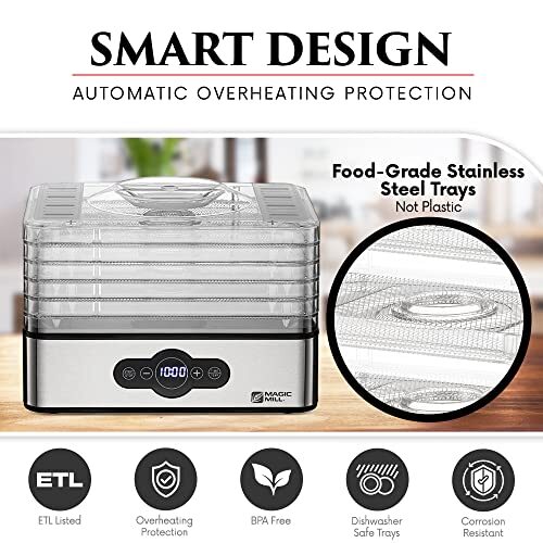 Electric Food Preserver w/ Digital Adjustable Timer & Temperature Control