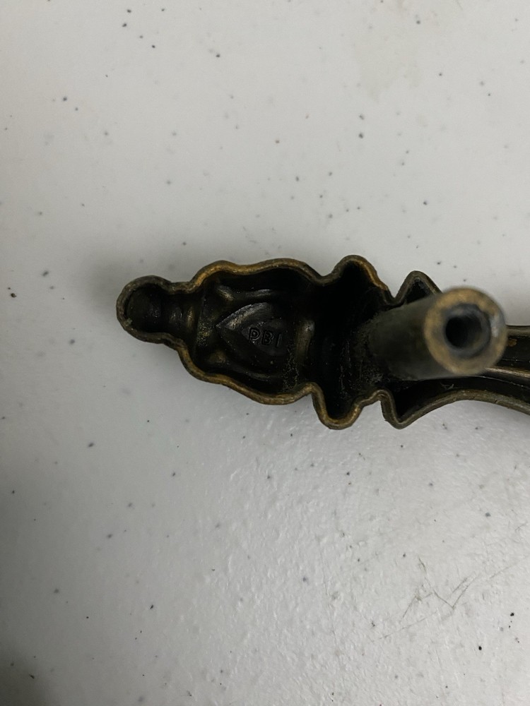 Antique Drawer Pull PBI 9305 Brass 3" Bore Lot