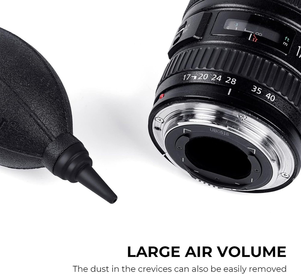 High-Volume Silicone Lens Blower - Perfect for DSLR & Sensitive Electronics