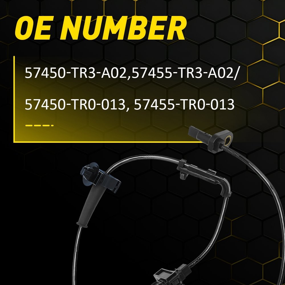 Pair ABS Wheel Speed Sensor Front & Left Right For HONDA CIVIC 2012 2013-2015