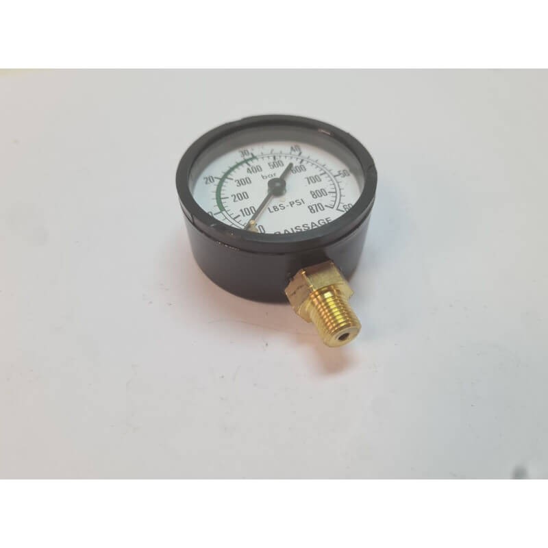 Manometer 0-60 Bars Lateral Greasing Mecafluid