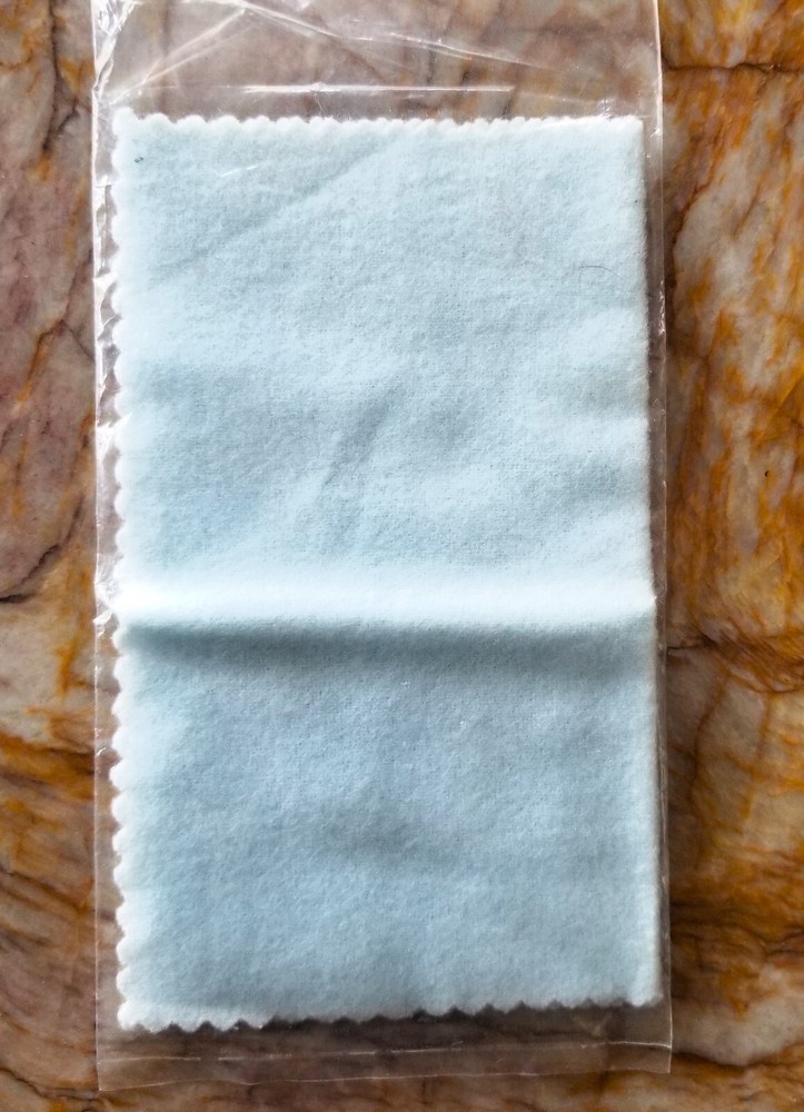 Vintage TEAC Microfiber Dust Cloth ~ Blue ~ Never used