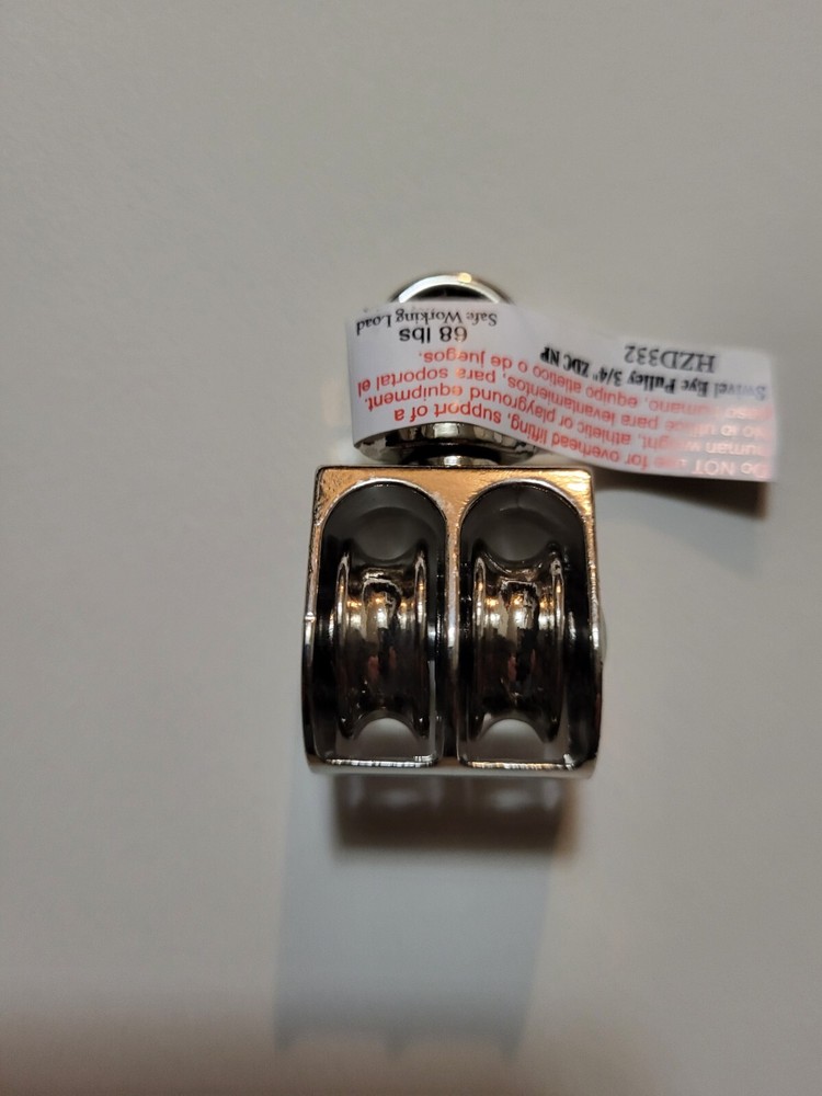 3/4" swivel eye double sheave pulley
