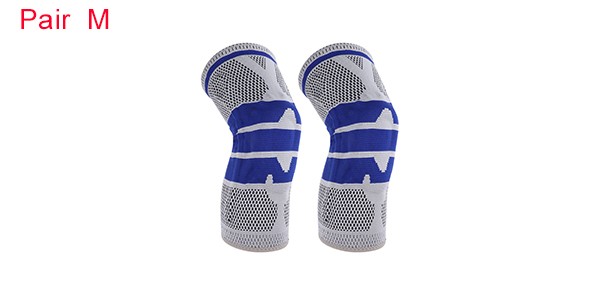 Horizontal Stripes Knee Pads Medium Gray Blue 1 Pc