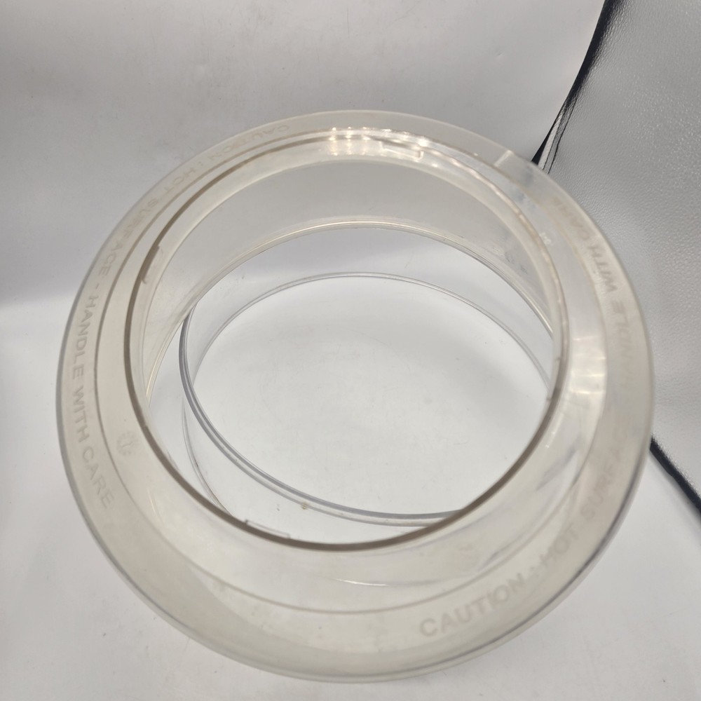 NuWave Infrared Oven Clear Plastic Dome W/ Extender Ring Replacement