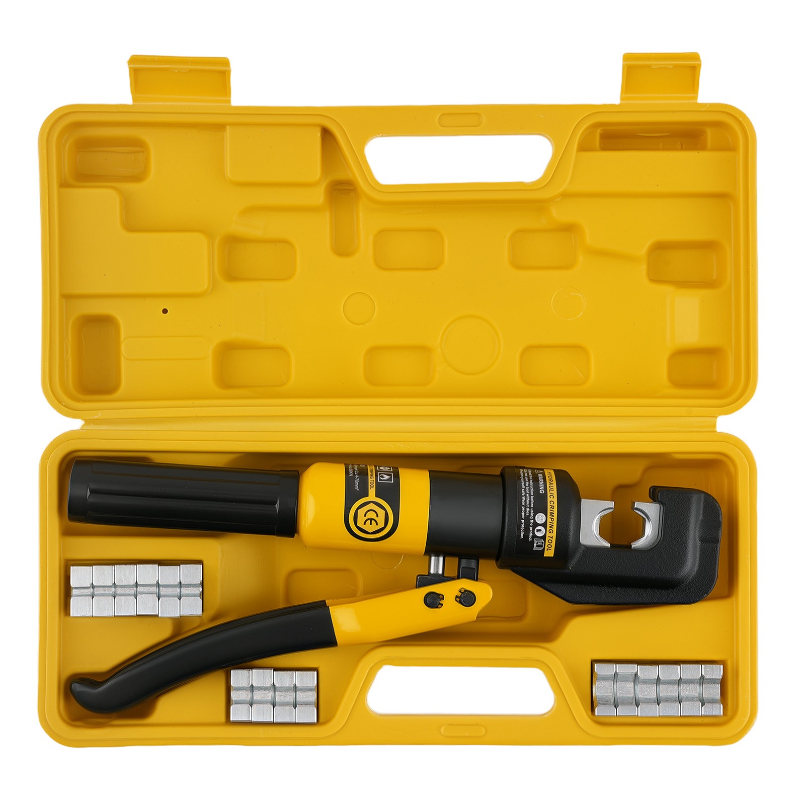 Wire Terminal Crimper Tool Kit with 9 Dies 12AWG-2/0AWG for Electrical Cable