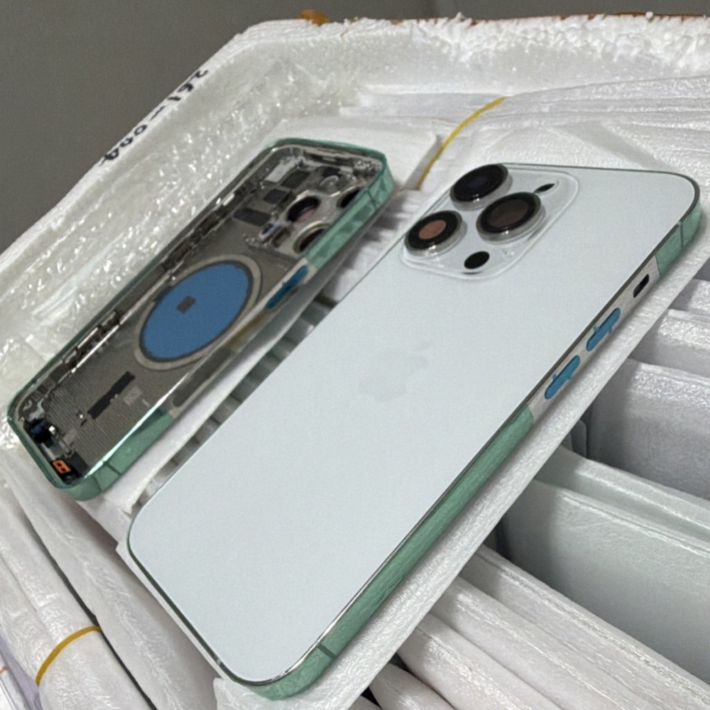 Apple iPhone 14 Pro White Housing Frame / Back Glass Replacement