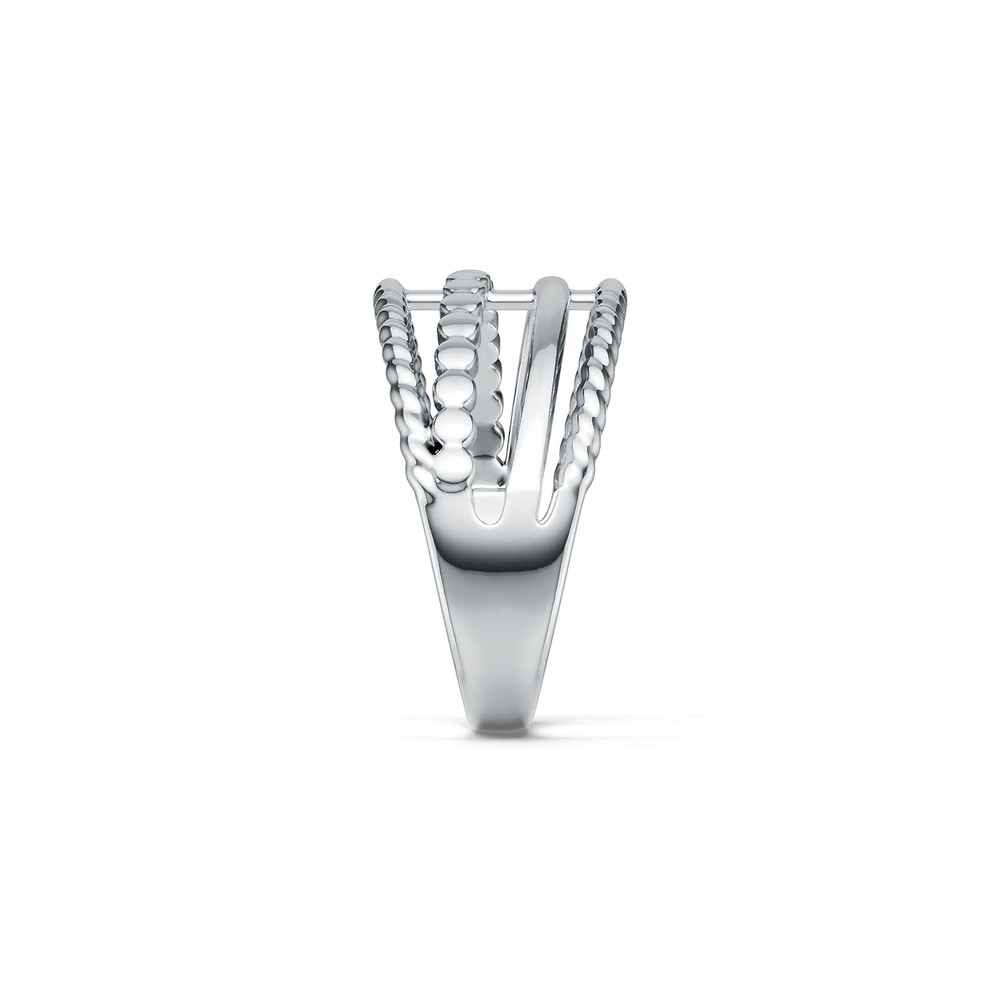 Sterling Silver Ring Multi-Row Twisted Rope Theme