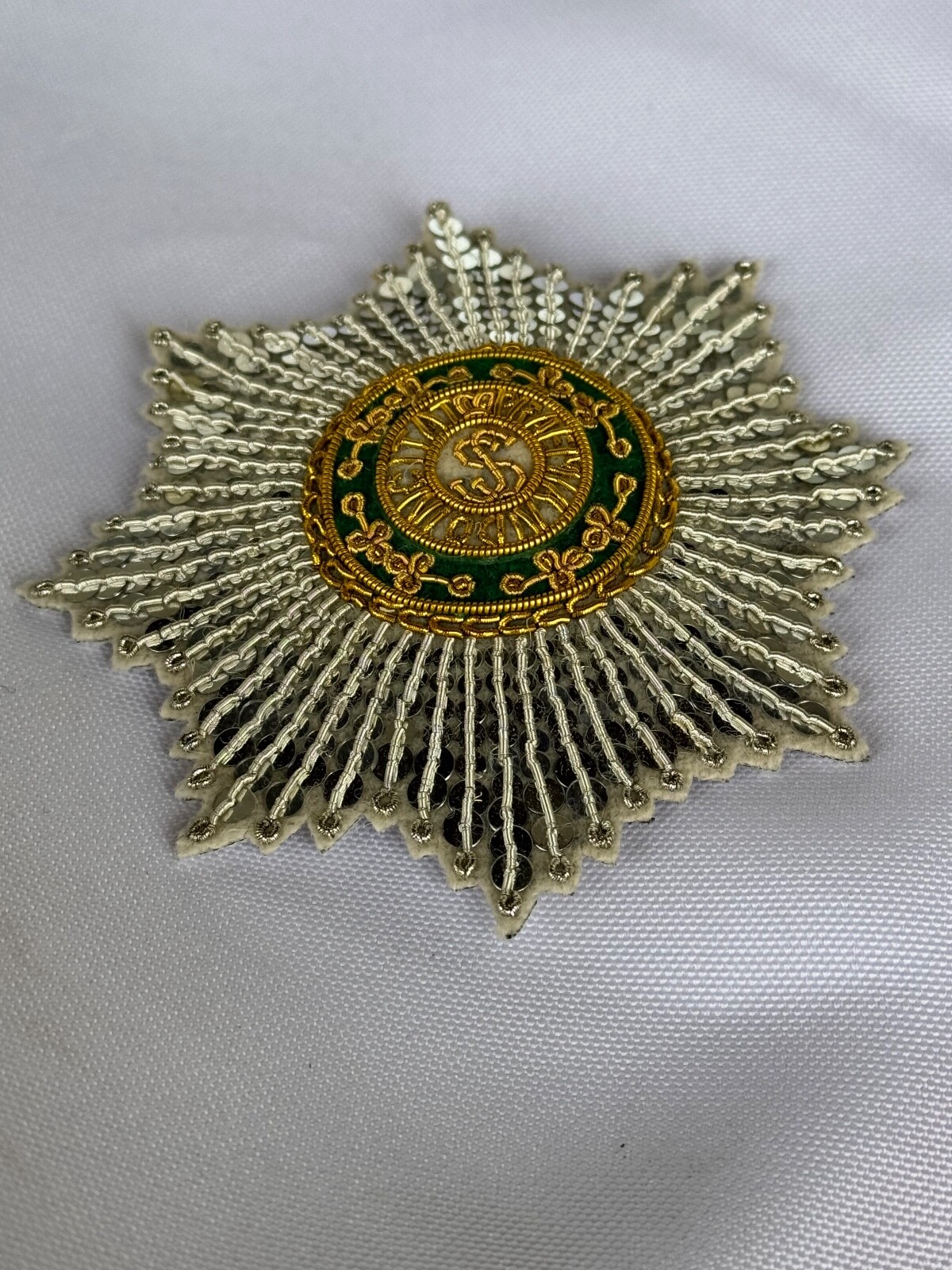 Russian Imperial Poland Order of St.Stanislaus Embroidered star, replica 1831s+