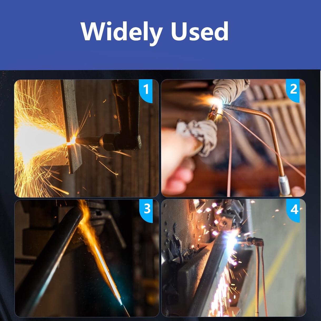 Oxygen Acetylene Gas Cutting Torch Regulator Welding Kit w/15' Hose Glasses Case