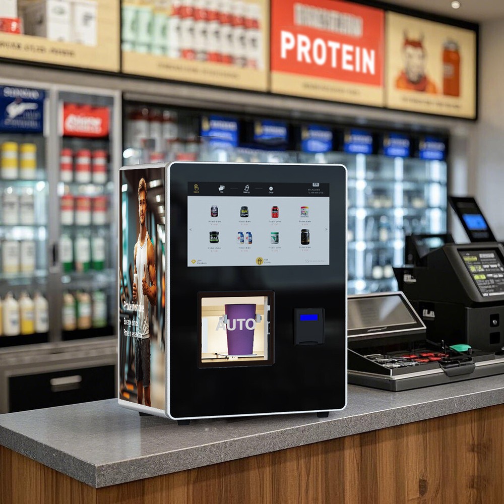 Fully Automatic GYM Self-Service Protein Shake Vending Machine Card Payment