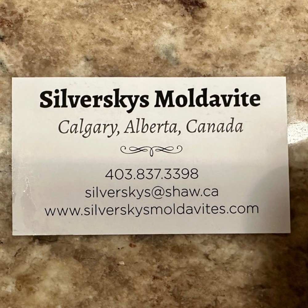 Raw Moldavite Stone from Czech Republic