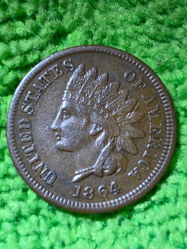 MAJOR ERROR 1864 -L BRONZE INDIAN HEAD PENNY SNOW-14 RPD FANTASTIC COIN!!!