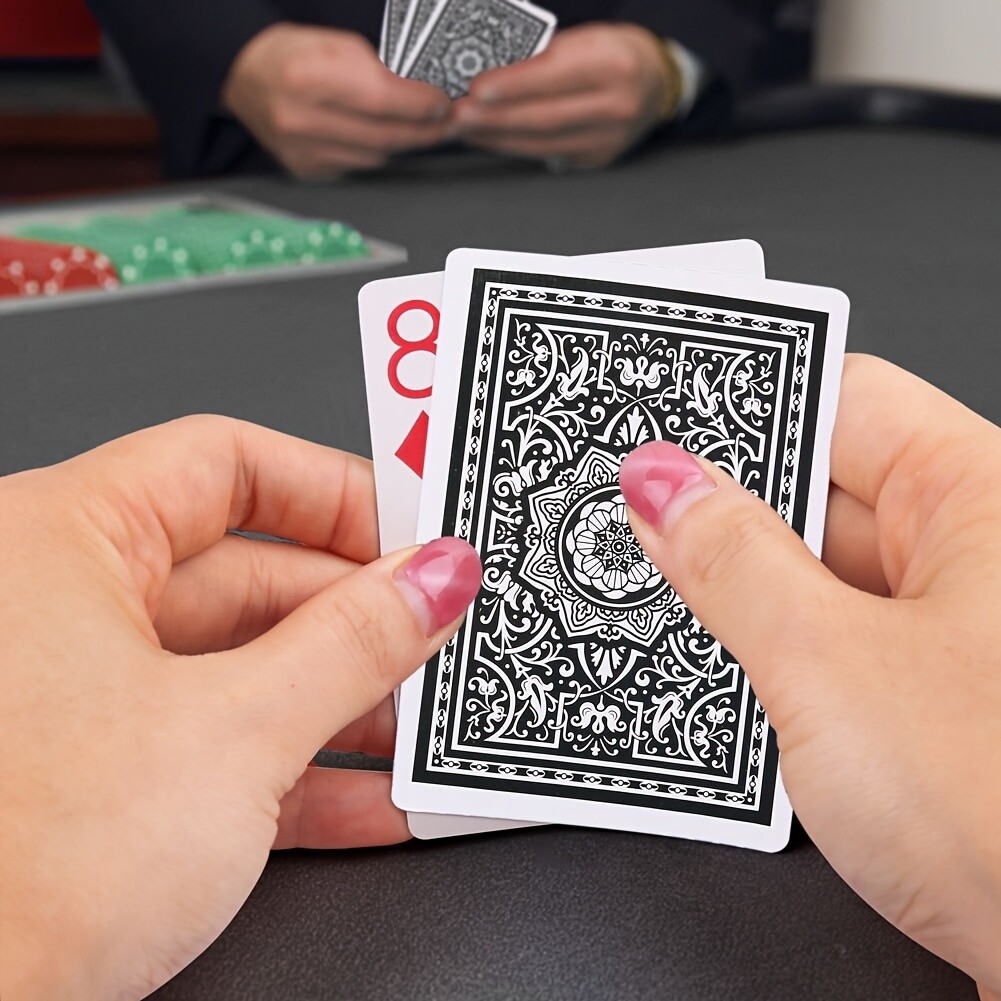 Playing Cards Large Print Jumbo Index 12 Decks of Cards Poker Size 6 Red 6 Black