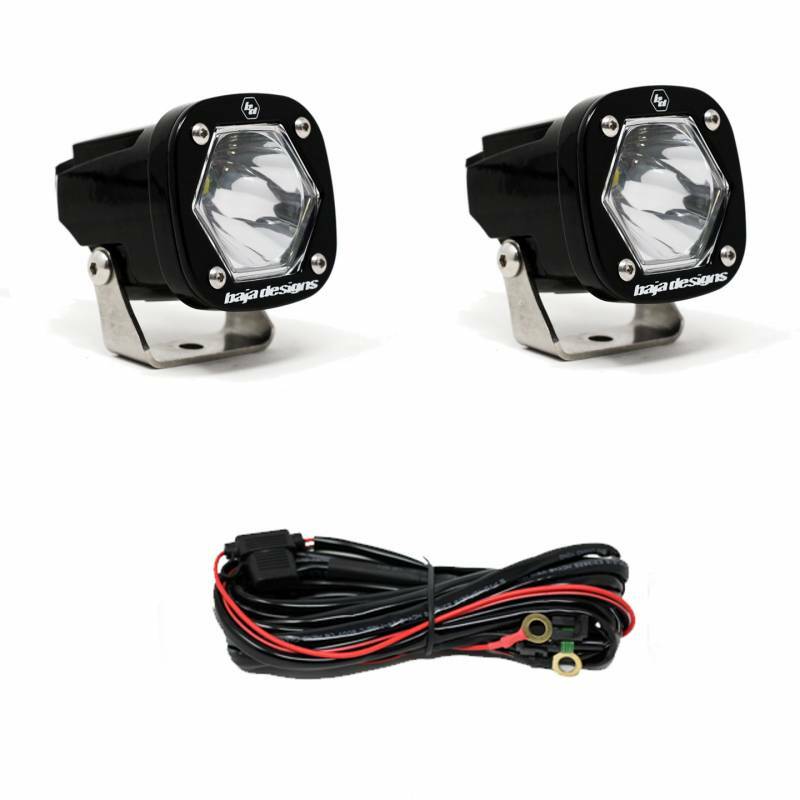 Baja Designs S1 Spot LED Light with Mounting Bracket Pair 387801