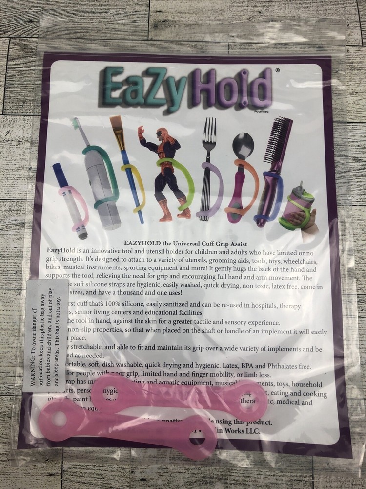EazyHold Pink Two Pack 4" - Hand Grip Assist Universal Cuff