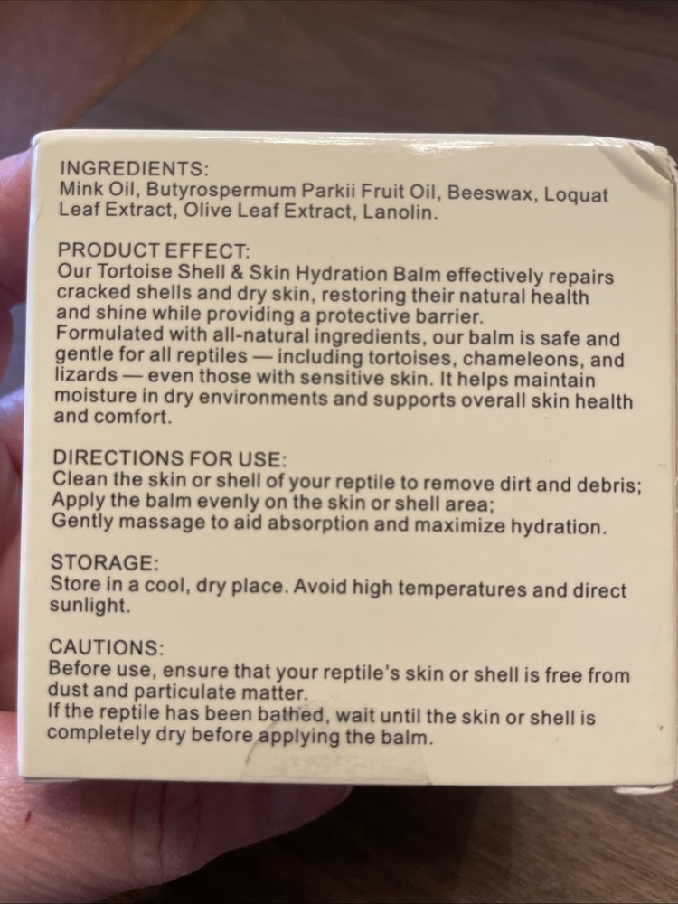 Reptile Shell Balm 2 Oz Turtle Shell Care Conditioner Moisturizer for for Tor...