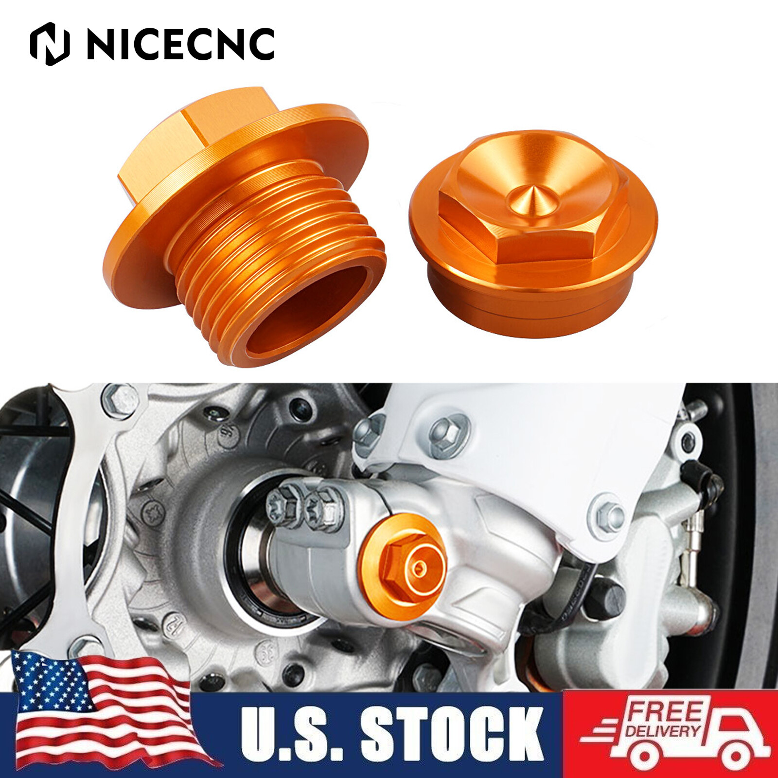 Front Wheel Axle Nut For KTM 125 150 250 300 350 450 500 SX XC EXC XCW 2016-2023