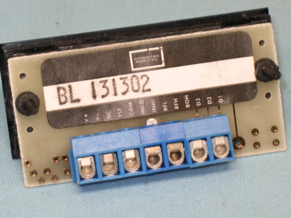 MODUTEC ~ MODEL # BL131302 ~ DIGITAL PANEL METER ~ NOS