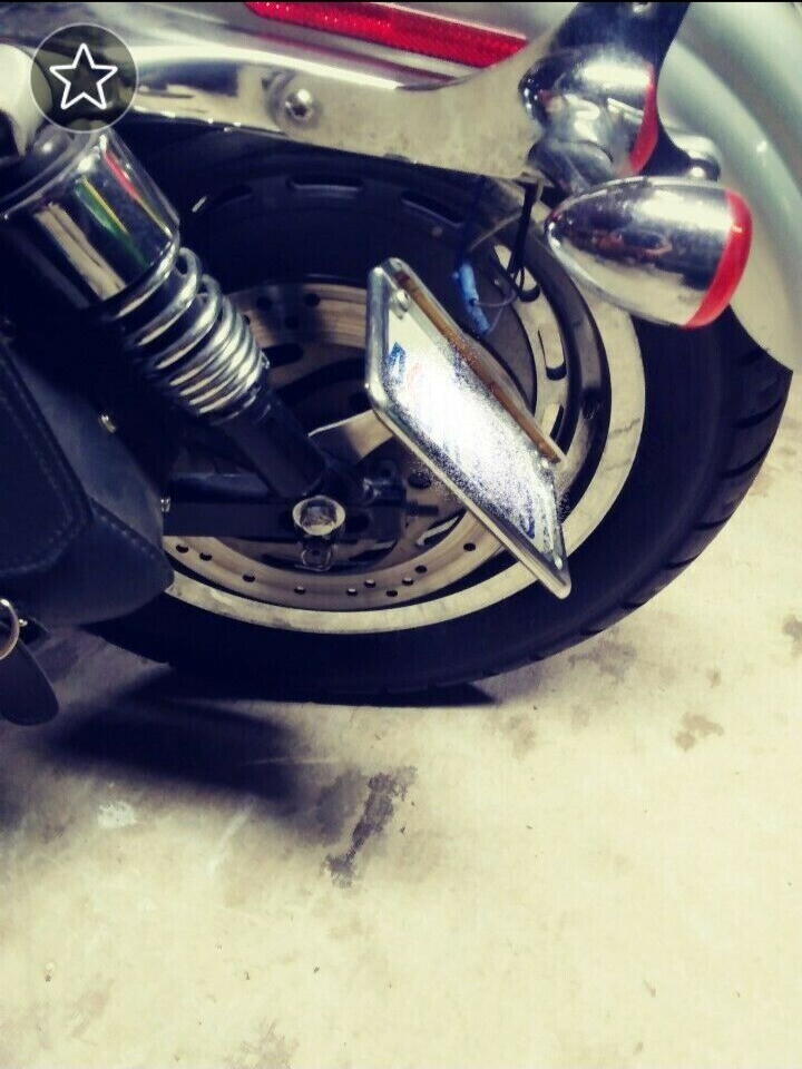 Side License Plate Relocation Bracket for HARLEY DAVIDSON SPORTSTER All Years