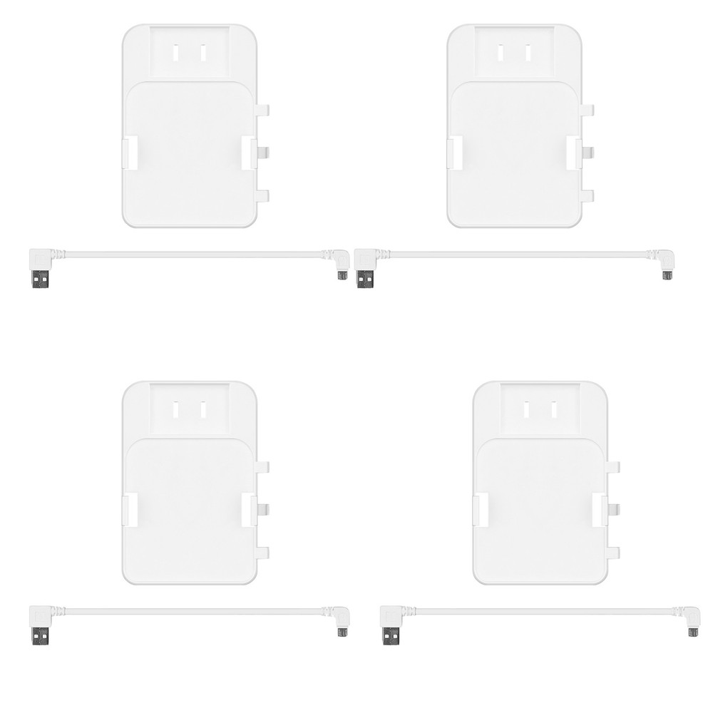 4 pack Outlet Wall Charger Mount Bracket Holder for Blink Sync Module 2