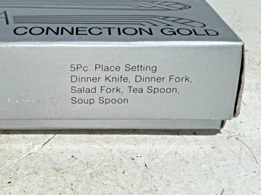 Mikasa Gerald Patrick Connection Gold 5pc Place Setting Flatware Set G3355/599