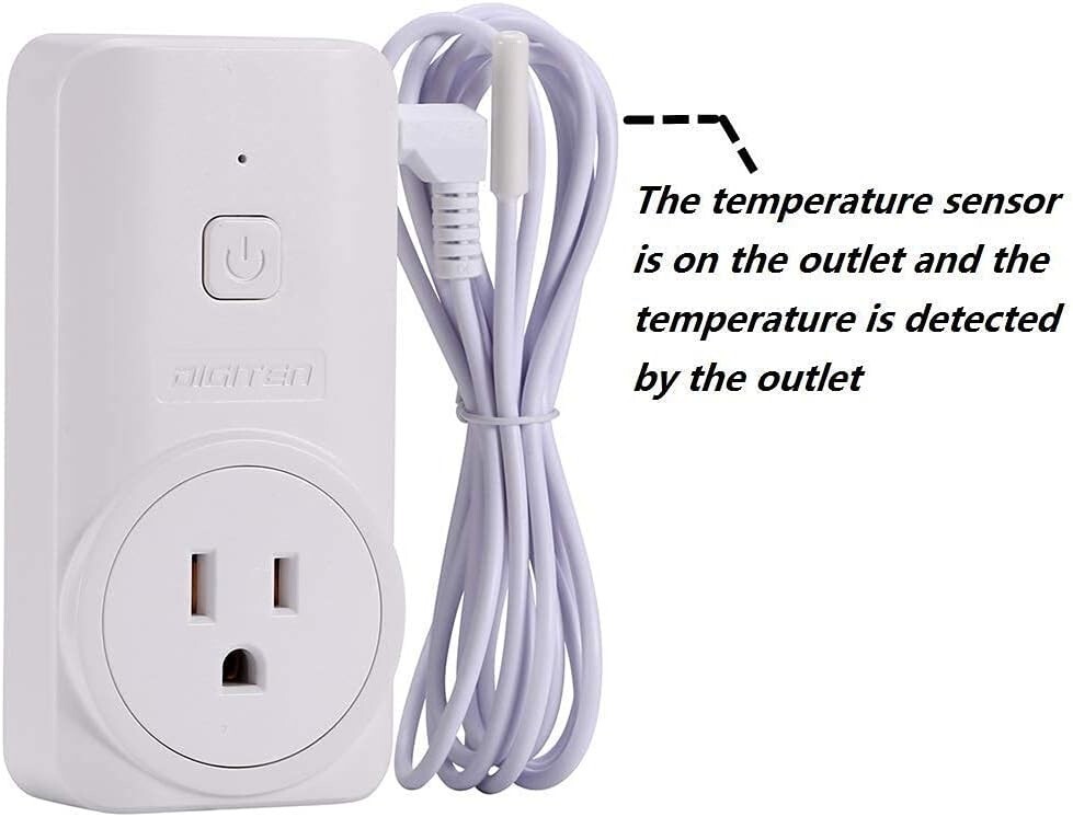 Wireless Temperature Controller Thermostat Outlet - Heating Cooling - Greenhouse