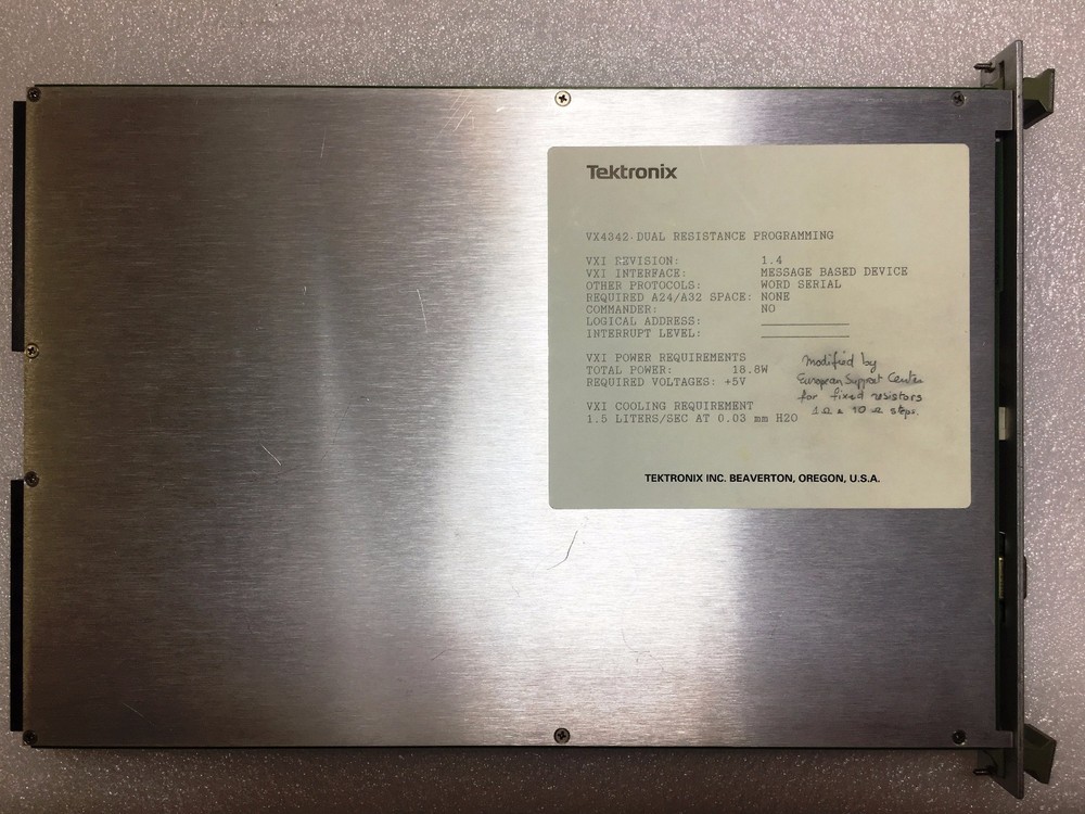 Tektronix VX4342 2 Ch. Resistor Prog.VXI Resistance Module