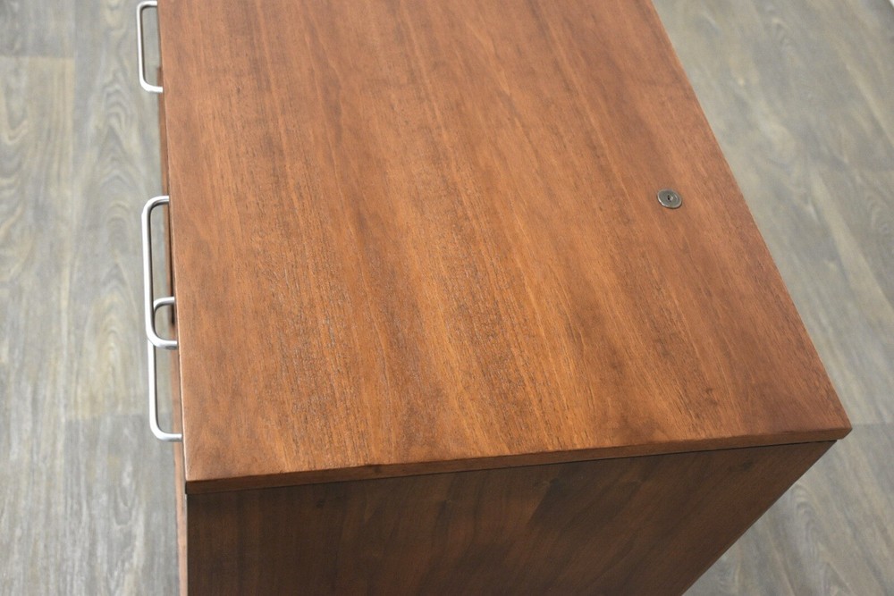 Refinished Walnut Office Cabinet Credenza