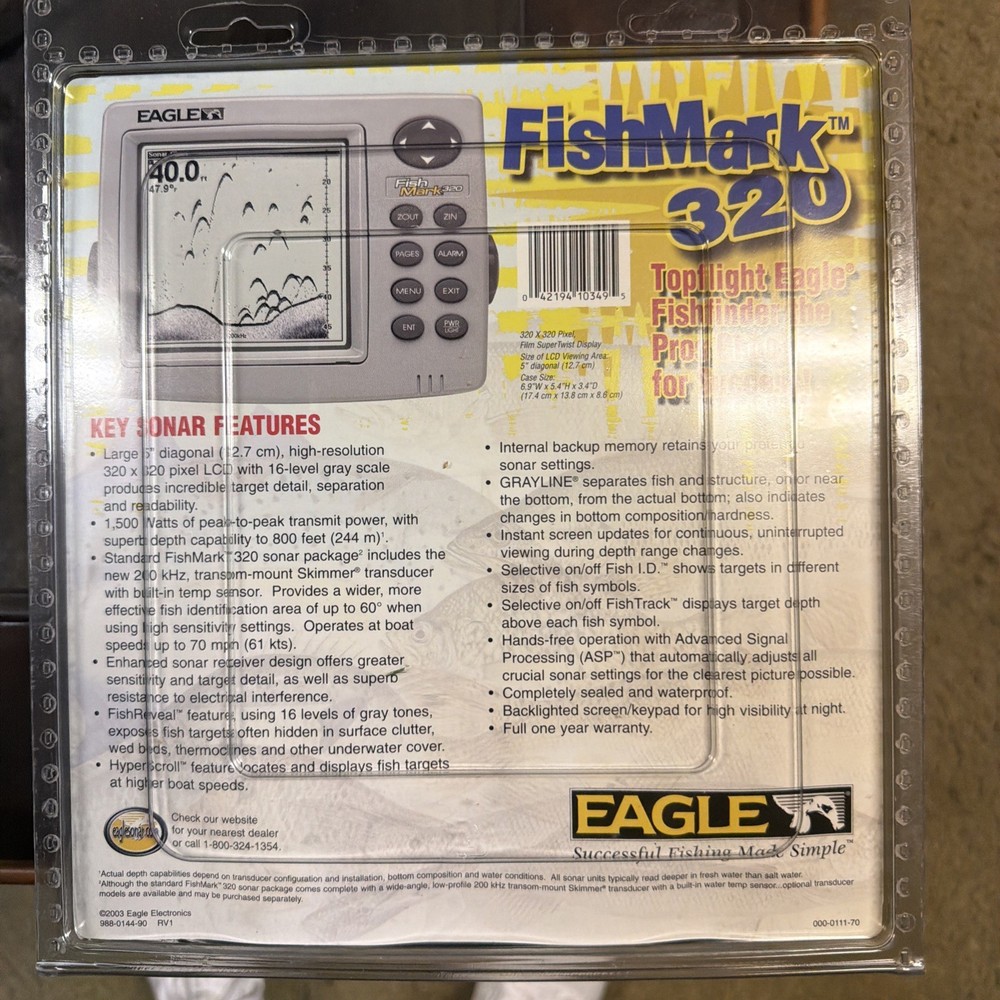 Eagle Fish Mark 320 - 2002 Fish Finder Head Unit