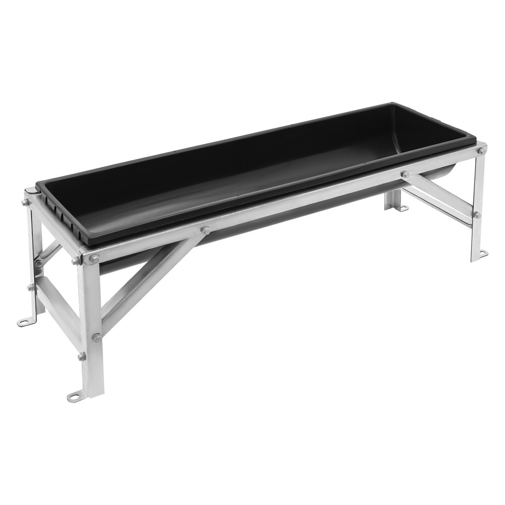 Rectangular Livestock Feed Trough Feeder Feed Trough w/Stand Floor Standing 35L