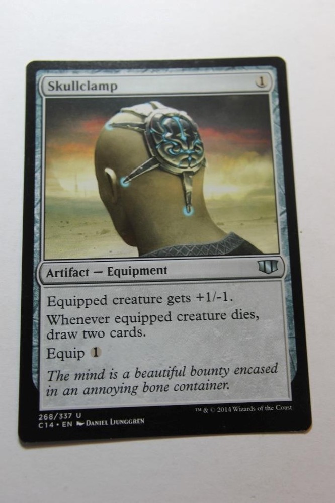 MTG Skullclamp x1- -Commander 2014-Lightly Played